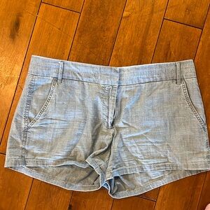 J. Crew Light Blue 100% cotton chambray Shorts